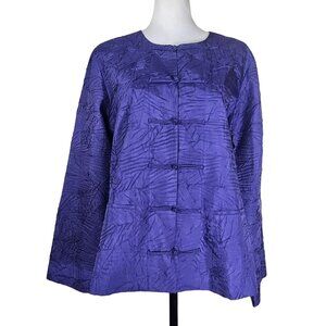 Eileen Fisher Rich Blue Textured Blazer